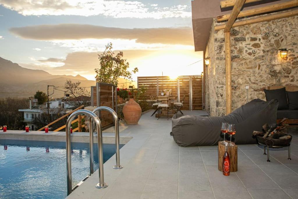 Lasithi Luxury Villa Mesa Lasithi 外观 照片